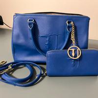 Borsa trussardi jeans con portafoglio abbinato