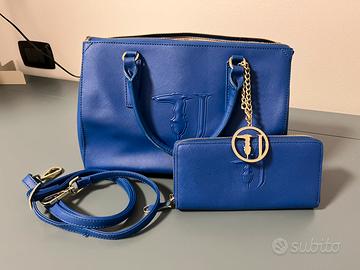 Borsa trussardi jeans con portafoglio abbinato