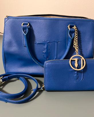 Borsa trussardi jeans con portafoglio abbinato