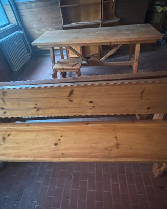 Set Arredo Completo in Legno Massello