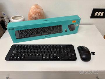 Tastiera logitech MK220 nera wireless