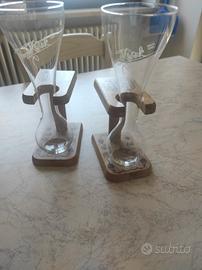 coppia bicchieri birra  kwak