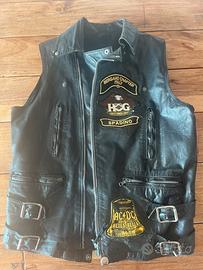 Vecchio gilet pelle harley davidson small