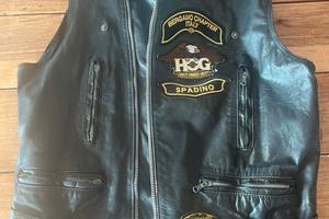 Vecchio gilet pelle harley davidson small
