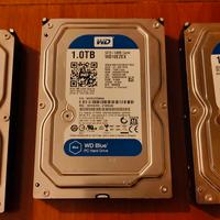 3 Hard Disk WD Blue da 1 tb