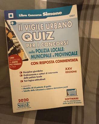 libro quiz vigile urbano 