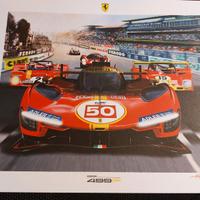 Litografia numerata Ferrari 499P