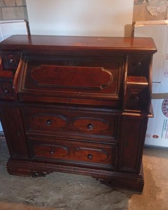 mobile scrittoio in legno massello