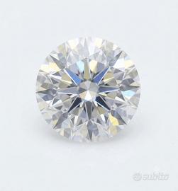 Moissanite Pietra 2 CT 8 mm Tagliata a mano