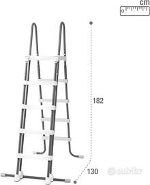 Scaletta per piscina Intex 28077 da 132 cm