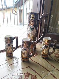 Set brocca con bicchieri 