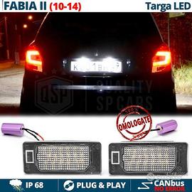 Placchette Luci Targa LED per Skoda FABIA II 5J