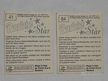 Barbie Star 2 sticker card vintage anno 1997