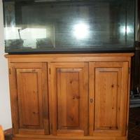 Acquario vetro temperato 270L + mobile artigianale