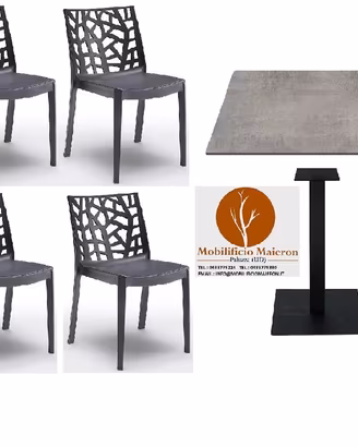 Set Sedie Tavoli HPL Ristorante Bar Pizzeria 0818