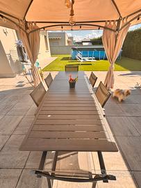 Tavolo da esterno 2,40x0,84 antracite