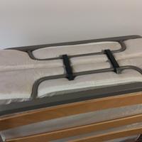 Letto  pieghevole a doghe e materasso 80x190