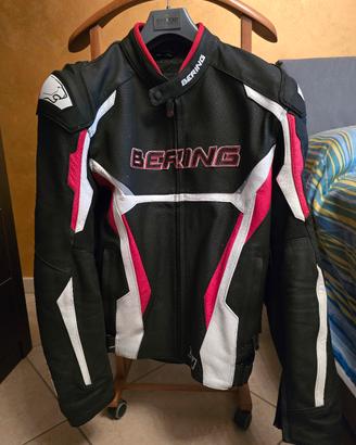 Giacca da moto in pelle Bering kingston evo R 