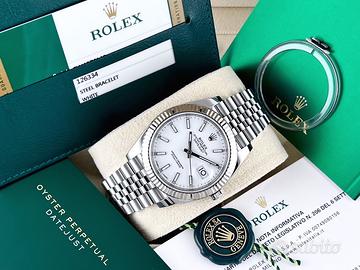 Rolex Datejust 41mm Bianco 126334- Jubilee - 2018