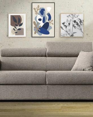 DIVANO LETTO CON MATERASSO SPESSORE 13 O 18 CM.