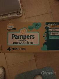 144 Pannolini Pampers baby dry TG. 4 (7-18kg)