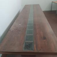 Tavolo in legno 83 x 330 per saloni 