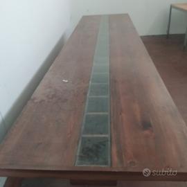 Tavolo in legno 83 x 330 per saloni 