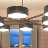 Lampadario nero vintage