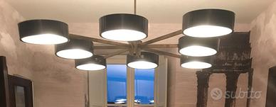 Lampadario nero vintage