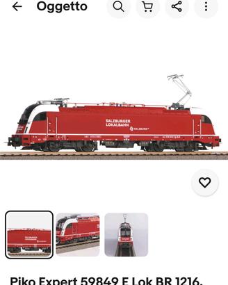 Locomotiva elettrica taurus 1216 piko Expert AC 