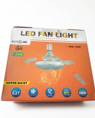 Ventilatore a soffitto LED retrattile Royal+