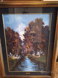 Quadro Franco Bertulli -"Autunno" 1978 - Olio su t
