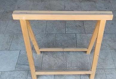 Lotto Cavalletto in legno 10 pezzi