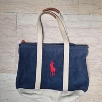 Borsa Ralph Lauren – Canvas Tote (Vintage) / Blue