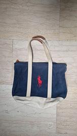 Borsa Ralph Lauren – Canvas Tote (Vintage) / Blue