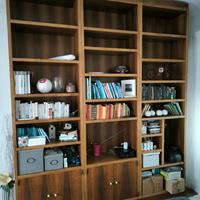 Libreria artigianale in noce