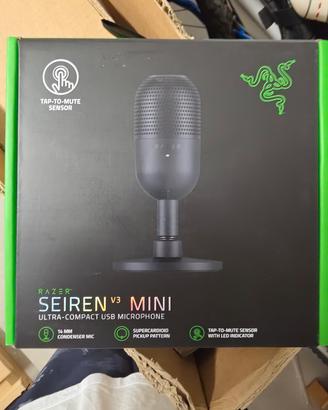Razer Seiren mini, microfono plug n' play compatto