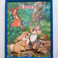 Quadretto Walt Disney “Bambi” con cornice blro
