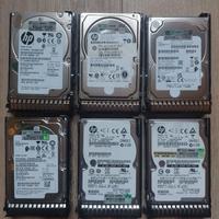 Lotto 6 Hdd sas Hp/Hpe 2.5" 10K (300gb + 600gb)