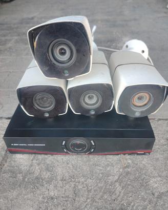 4 telecamere più DVR