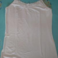 Canottiera con pizzo