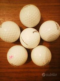 6 palline da golf nuove