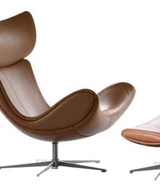 Poltrona Imola con Pouf –  Artigianale