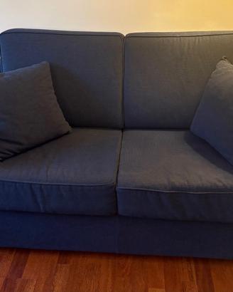 Divano letto 2 posti blu – letto mai usato