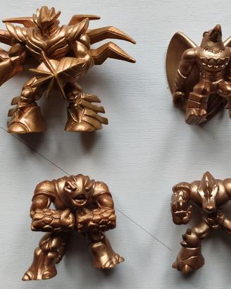 Lotto 4 Gormiti oro serie Final Evolution - Rari