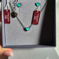 Parure nuova con etichetta no argento orecchini gg