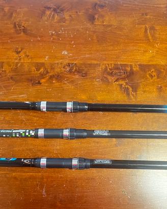 Set 3 canne da pesca