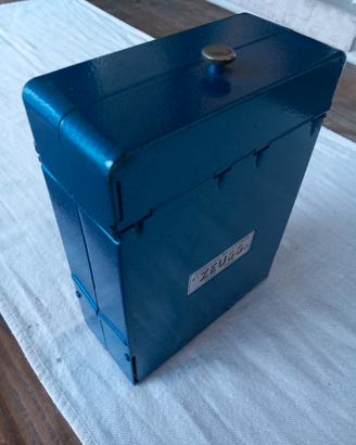 Schedario portacartoline anni '70 perfetto