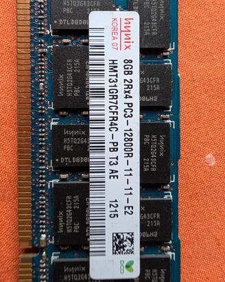 32Gb RAM ECC 1600mhz DDR3