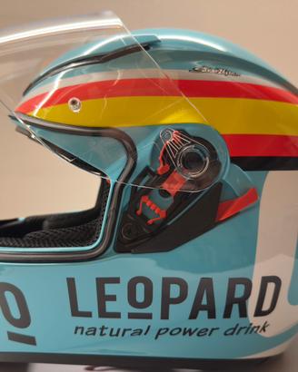 Casco integrale moto Agv replica Mir Leopard tg ML